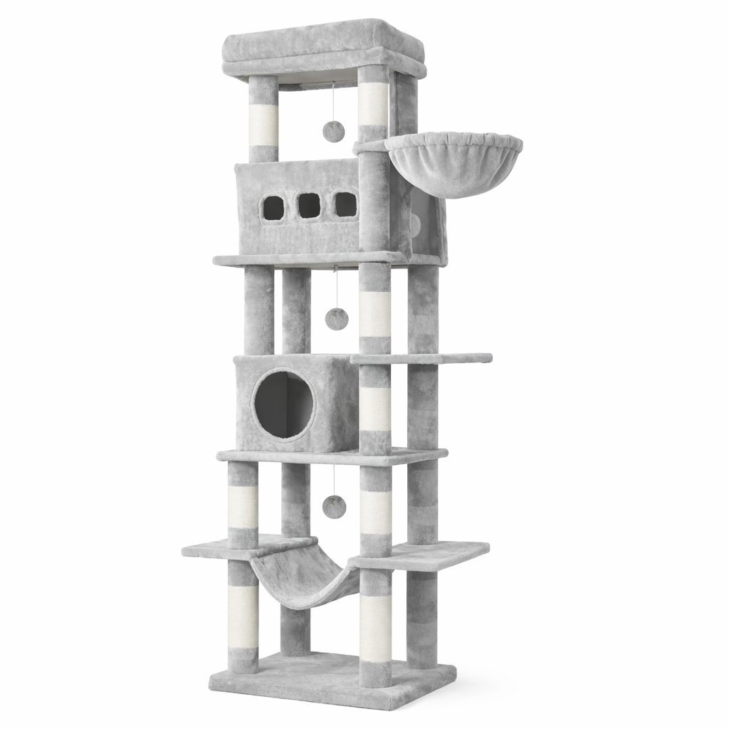 Arbre à chat 1m70 argent