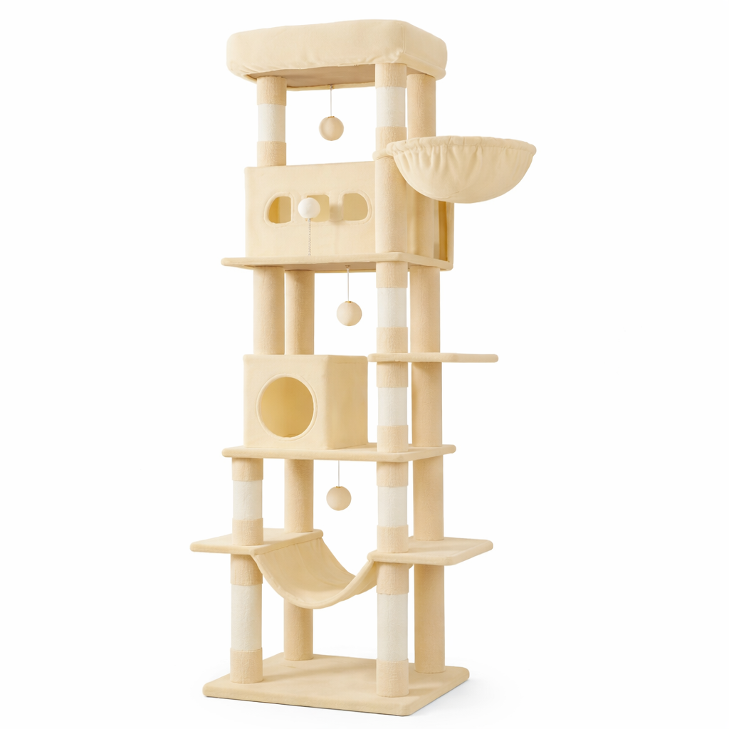 Arbre à chat 1m70 beige