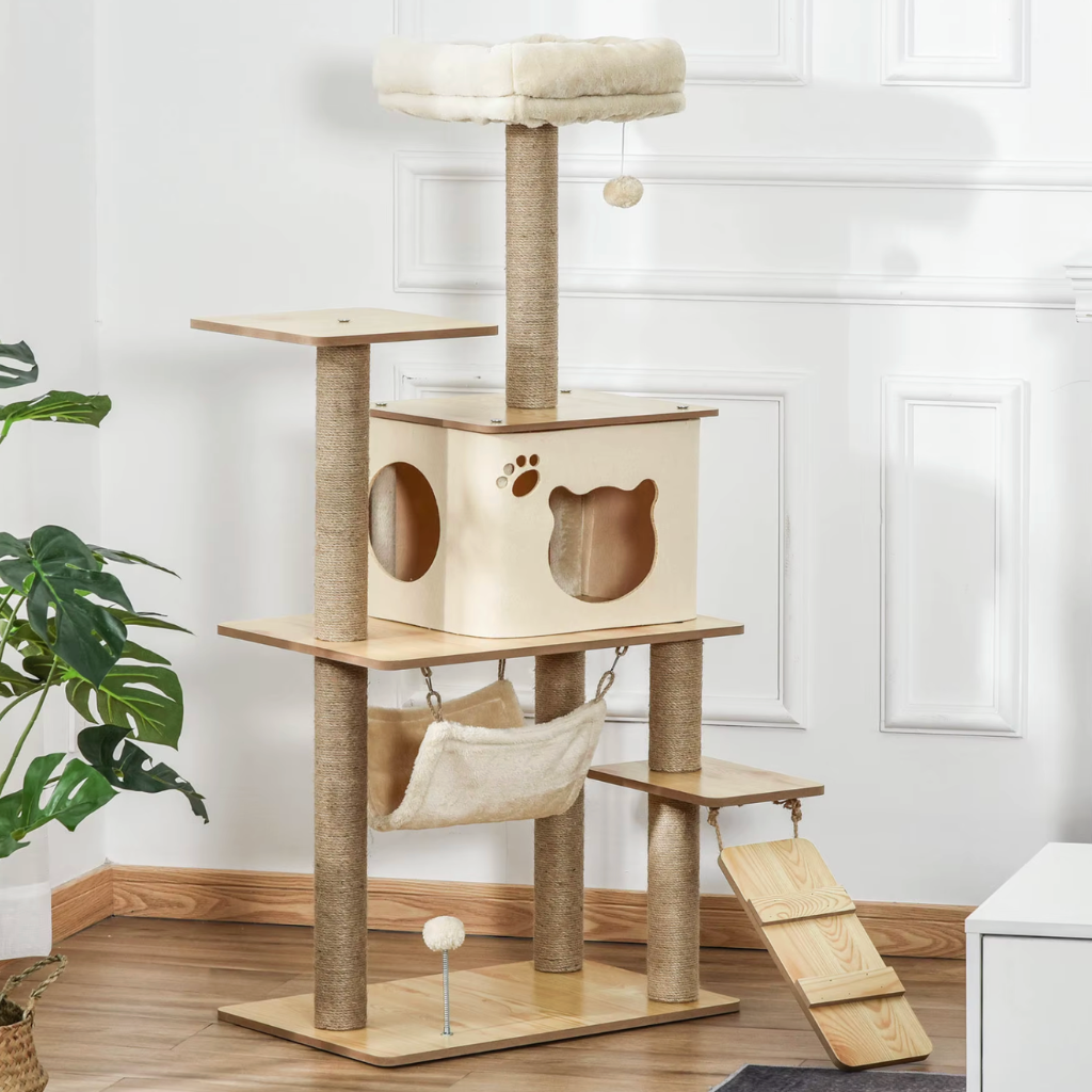 Arbre à chat beige 130cm