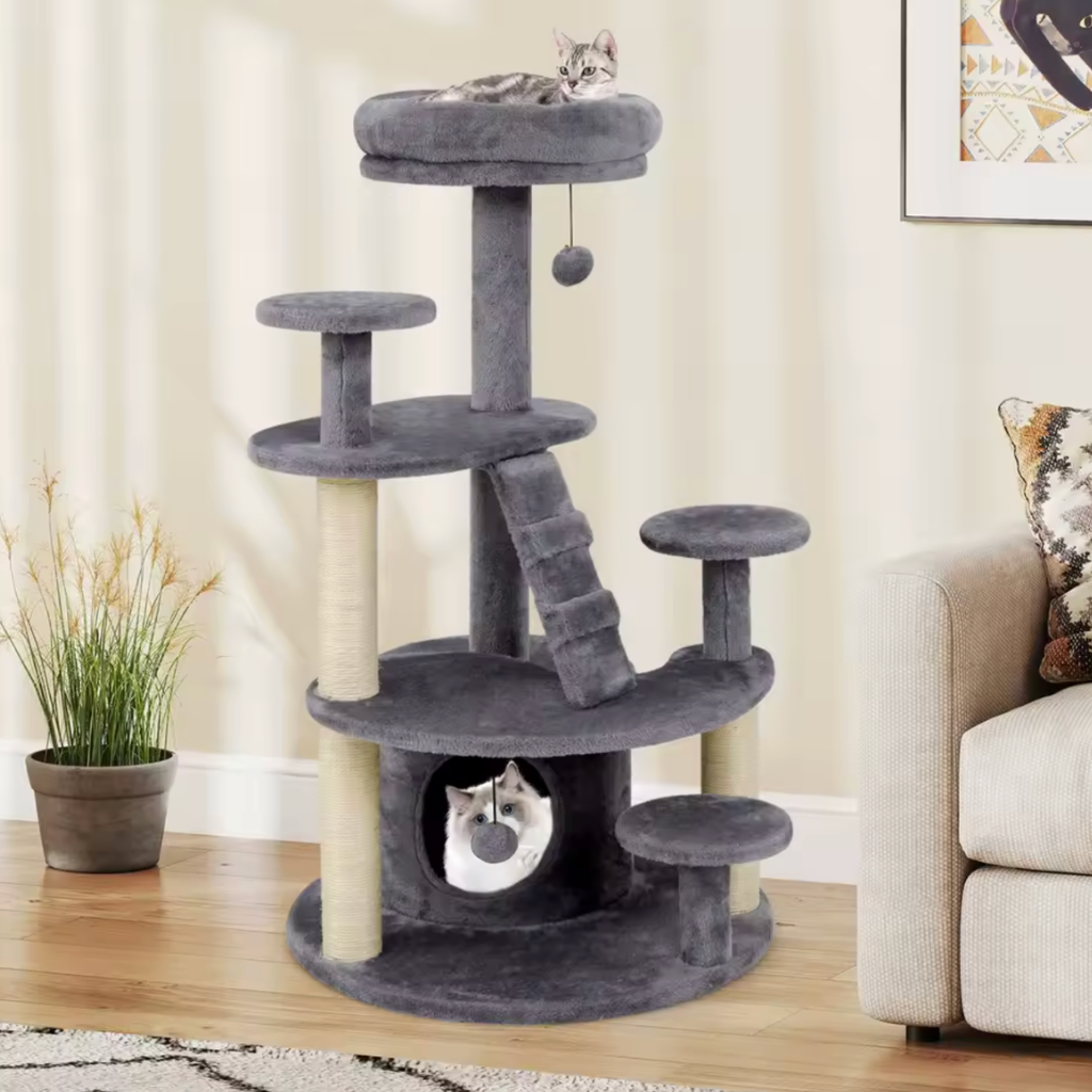 Arbre à chat gris 1m02