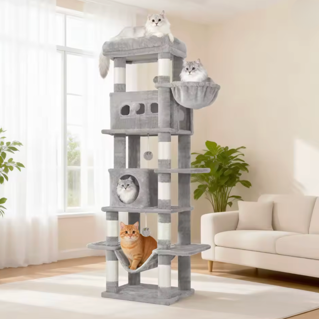 Arbre à chat gris 1m70