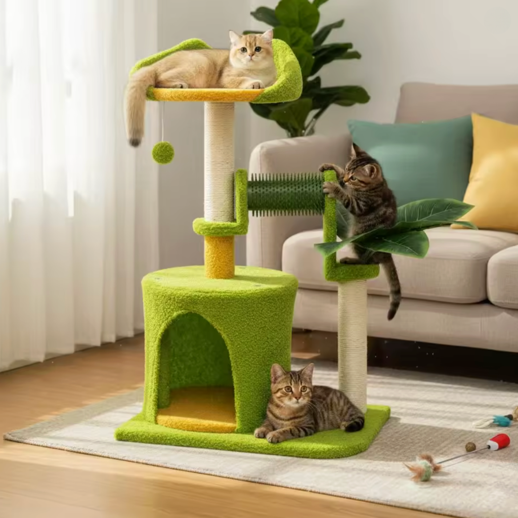 Arbre à chat vert 79cm