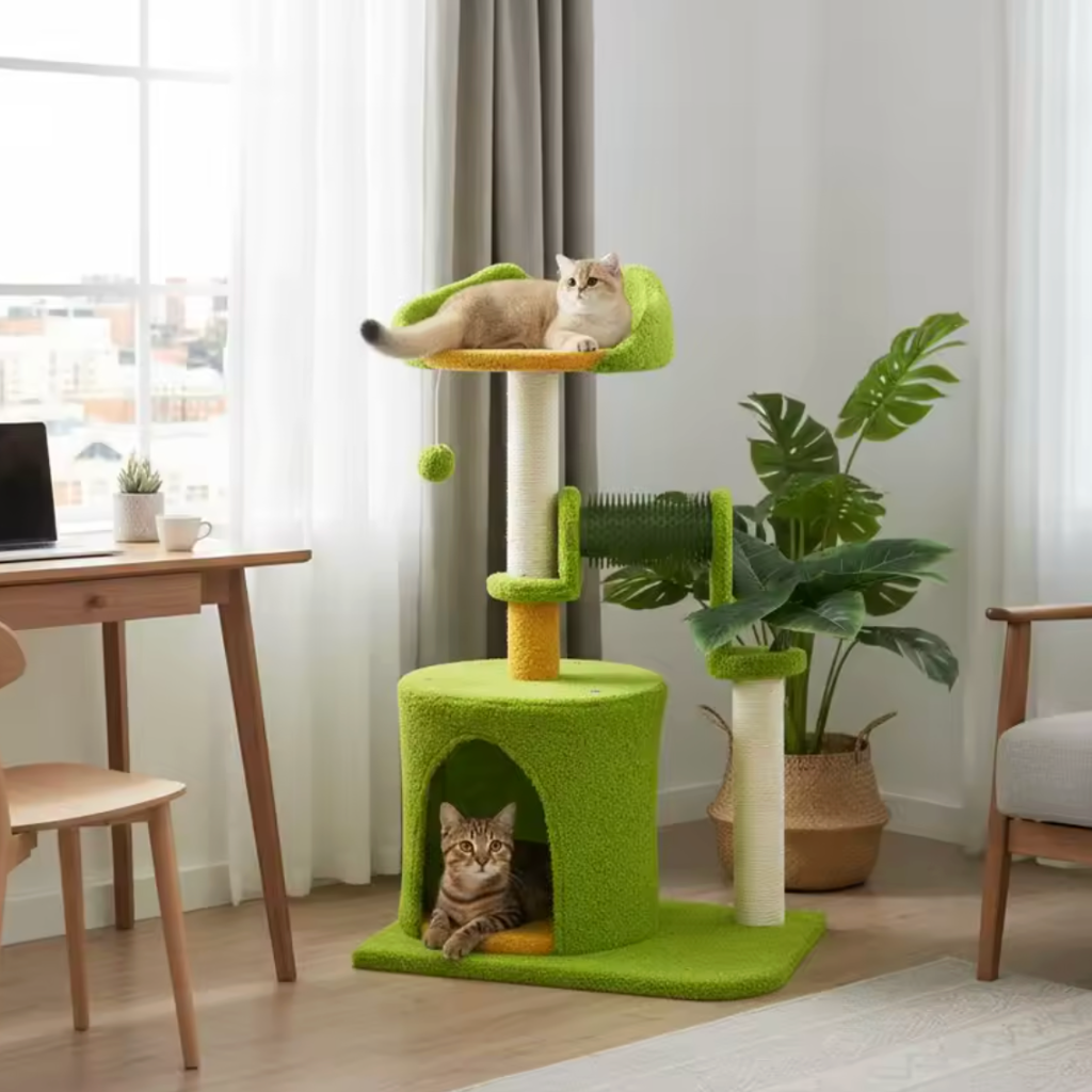 Arbre à chat vert clair 79cm