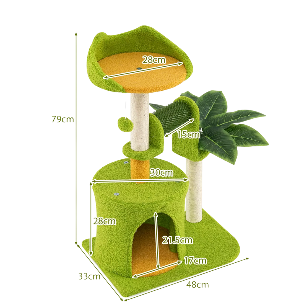 Arbre à chat vert clair taille